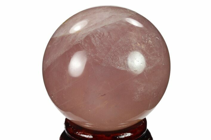 Polished Rose Quartz Sphere - Madagascar #133792